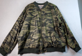 Torrid Jacket Womens Size 3 Green Camo Print Polyester Long Sleeve Full Zipper - £26.83 GBP