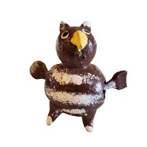 Owl Bobble Head  Mexican Folk Art HandMade Toy Garden - $6.43