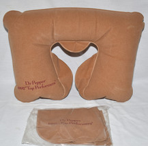 Vtg 1992 Dr Pepper Neck Pillows Tan Blow-Up Pillows 2pcs Memorabilia Adv... - £15.84 GBP