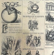 Thomas Nast July 4th Tammany 1871 Victorian Woodcut Engraving Politics LGBinTN1 - $49.99