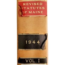 1944 Revised Statutes Of Maine Law Book Antique Huge Volume 8th Revision WHBS - £55.19 GBP