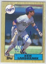 Ken Landreaux Auto - Signed Autograph 1987 Topps #782 - MLB Los Angeles Dodgers - £7.06 GBP