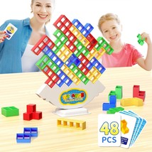 48 Pcs Game Gifts Balance Stacking Blocks Game Board Games for 2 Players... - £31.19 GBP