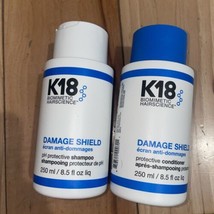 K18 Biomimetic Hairscience Damage Shield Shampoo and Conditioner 8.5 fl oz - £50.98 GBP