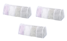 3 pack Laundry Mate Hosiery Lingerie Separator 4 Pocket Zippered Wash Bag - £7.11 GBP