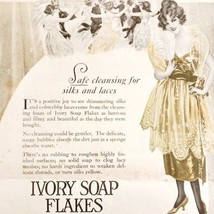 1920 Procter And Gamble Ivory Soap Flakes Advertisement Detergent Silk Lace HM2D - £30.88 GBP