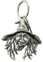 Witch Keyring Handbag Charm Key Fob Halloween Single Sided Fun Wiccan Pagan - £4.93 GBP