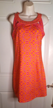 GRETCHEN SCOTT Women’s Pink Orange Geometric Isoscles Dress Size XS - $61.75