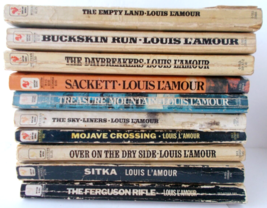 10X Vintage Western Cowboy Louis L&#39;amour Paperback Books - £14.99 GBP
