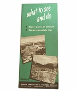 1940s Denver Convention &amp; Visitor&#39;s Bureau See &amp; Do Travel Brochure &amp; Map - $12.82