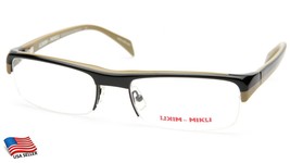 New Alain Mikli Ml 1003 0001 BLACK/OLIVE Eyeglasses Frame 56-19-133mm B30mm - £66.57 GBP