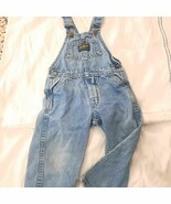 Vintage Oshkosh B&#39;gosh Denim Jean Bib Overalls sz 3T light Vestbak USA O... - €41,28 EUR