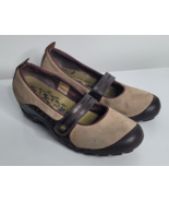 Merrell Womens US Size 11 Plaza Bandeau Mary Jane Shoes Taupe Brown Suede - £15.00 GBP