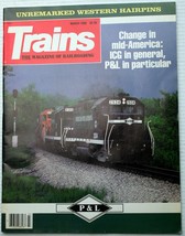 March 1988 Trains: The Magazine Of Railroading Steam/Diesel Rosters News Yarns - £8.31 GBP