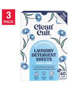 Cleancult Laundry Detergent Sheets, Fresh Linen, 180 Loads, 180 Sheets - £40.45 GBP