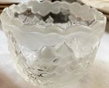 Mikasa Votive Holiday Candle Holder Clear and Frosted Glass Tree Design - $6.25