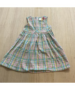 Gymboree Size 6 HAPPY RAINBOW Girl Dress Plaid Spring Summer Easter Vintage Zip - $12.60