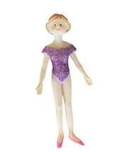 Gallarie II Glittery Purple Dancer Christmas Ornament  SALE!!! - £4.48 GBP