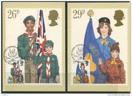 Great Britain 1982 (2) Maxi Cards Youth Organization Scouting Special Cancel - £7.79 GBP