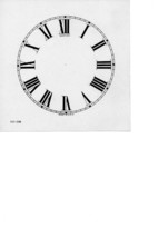 SESSIONS 5&quot; Diameter Clock Dial Face Cardstock ROMAN &amp; ARABIC - £3.31 GBP