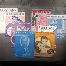 Lot of 8 Vintage Sheet Music Early 1900&#39;s Songs Musicals Hollywood Movie Stars - £25.54 GBP