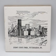 Ceramic Tile Pittsburgh Point State Park Skyline - £19.41 GBP