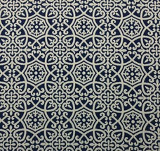 Ballard Designs Naples Blue White Scroll Outdura Outdoor Indoor Fabric By Yard - £15.65 GBP
