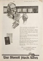 1920 Print Ad Starrett Hack Saws L.S. Starrett Company Athol,Massachusetts - £16.15 GBP
