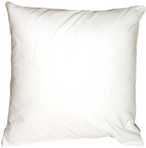 Caravan Cotton White 20x20 Throw Pillow, Complete with Pillow Insert - £25.26 GBP