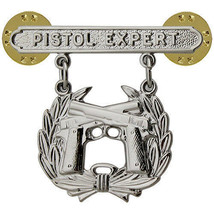 Vanguard USMC Marines PIstol Shooting Badge  Expert, Sharpshooter, Marksman - £8.14 GBP+