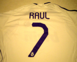 REAL MADRID #7 Raul Gonzalez XL adidas FOOTBALL Soccer HOME White 2007-0... - £88.34 GBP