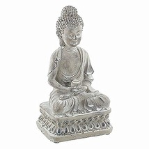 Gifts of Nature 8.5 Cast Cement Young Buddha Statue with Offering Bowl - $31.23