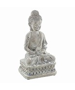 Gifts of Nature 8.5 Cast Cement Young Buddha Statue with Offering Bowl - $594.60 MXN