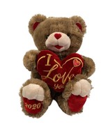 Dan Dee Sweetheart Teddy Bear Velvet Heart I Love You Plush 2020 Valenti... - £21.77 GBP