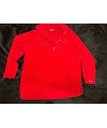 Vintage Marlboro Unlimited Jacket Mens XL Red Corduroy 1/4 Zip Pullover 90s - $61.39 CAD