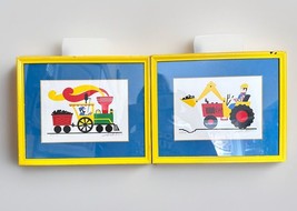 Frederick E Allen Tractor &amp; Train Signed Numbered Serigraphs Lot Of 2 - £22.98 GBP