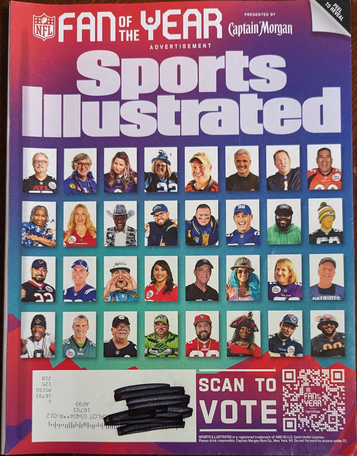 Primary image for Captain Morgan NFL Fan of the Year @ Sports Illustrated Issue Feb 2023