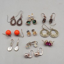 Fashion Jewelry Lot Earrings Post Long Earclips 1980&#39;s 1990&#39;s-
show original ... - £42.13 GBP