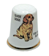 Guide Dogs for the Blind Collectors Fine Bone China Thimble - $12.07