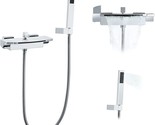 Wall Mount Tub Faucet With Handheld Shower And Waterfall Bathtub Faucet 59&quot; - £173.77 GBP