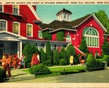 Baptist Church Mars Hill College North Carolina NC UNP Linen Postcard B7 - $5.12