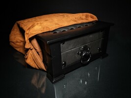 Black  "Chesterfield" Humidor - 60 / 70 Count NIB Handmade Made in USA image 5