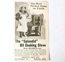 Splendid Oil Cooking Stove 1897 Advertisement Victorian Appliance ADBN1A7 - €17,25 EUR