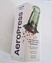 AeroPress Coffee Press Maker Clear Green Model 3-in-1 Brew System Portable - $27.95
