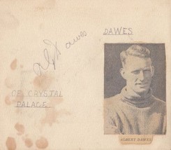 Albert Dawes Crystal Palace Joe Coen Celtic 2x 1930s Football Hand Signed Autogr - £33.80 GBP