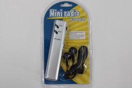 Mini Radio with LED Light Digital FM Only 3.5 mm Wired Stereo Earbuds 2 ... - £5.57 GBP