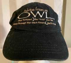 Advice From an Owl Inspirational Baseball Type Hat Adjustable Pre-Owned - £10.26 GBP
