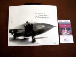 Chuck Yeager Speed Of Sound Ace Pilot Signed Auto Vtg Kodak X-1 Jet Photo Jsa - £237.40 GBP