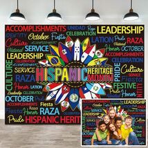 Hispanic Heritage Month Backdrop 7x5FT Classroom Photography Background - $6.25 CAD