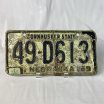 Vintage 1969 Nebraska License Truck Plate 49-D613 - $18.99